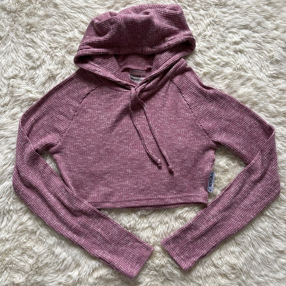 Gymshark Tops - Gymshark Heathered Pink Hoodie